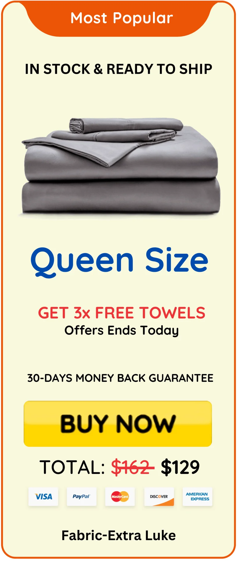 Queen Size Miracle Sheet
